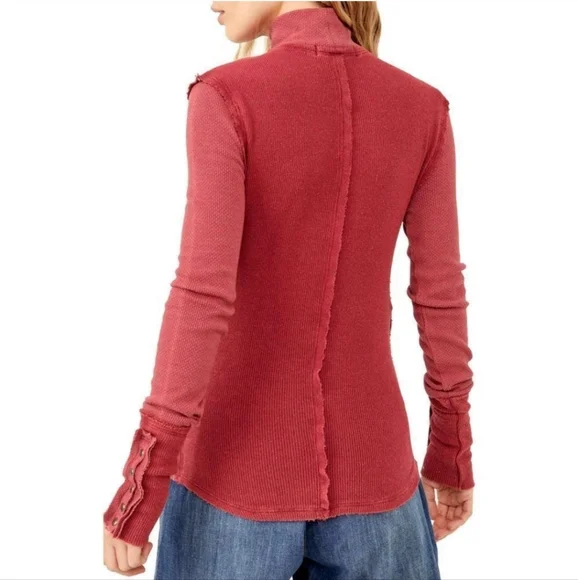 🆕️ Free People Freya Mock Neck Top - Picture 4 of 10